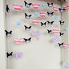 Linda Cortina Decorativa de Puerta con División de Amor de Colores Kulomi Cortina de Animales para Dormitorio Cocina Entrada Cortina de Media Tela