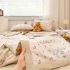 2026 Nuevo Modelo Clase A Hilo Bouclé Estampado Colcha de Verano Colcha de Aire Acondicionado Juego de Cuatro Piezas para Verano