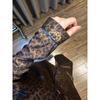 Pijama Feminino Estampa Leopardo Coreana Estampa Gatinho Verão 2025 Confortável Efeito Emagrecedor Conjunto para Casa Ins