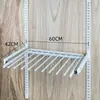 Guarda-roupa de Metal Coluna AA Acessórios Pé de Cartão Duplo Branco Tubo Redondo Suporte de Braço de Cabide de Roupas de Uso Duplo Suporte de Prateleira de Armazenamento