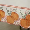 Mantel Decorativo de Halloween Hoja de Arce Calabaza Atmósfera Festiva Tela Decorativa Acción de Gracias Chimenea TV Aire Acondicionado Cubierta de Tela
