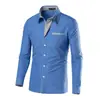 2023 AliExpress EBAY comercio exterior nueva camisa de rayas para hombre camisa de hombre manga larga multicolor slim
