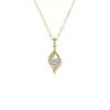 Moderna y de Alta Gama Cadena con Símbolo de Infinito de Diseño Único, Colgante en Forma de Corazón Tachonado con Diamantes, Electrochapado en Oro Real, Elegante Regalo