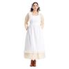 Vestido de Serva Pastoral Retrô para Adultos Traje Cosplay de Mulher de Fazenda Estilo Europeu Traje para Performance Dramática de Palco Halloween