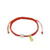 Cuerda de Mano para Pareja Marca Fu para Mujer Ins Lujo Ligero Nicho Diseño de Alta Gama Pulsera Simple Versátil Pulsera de Regalo de Cumpleaños