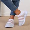 Comercio exterior transfronterizo talla grande zapatos voladores para mujer 2023 Otoño Nuevo Europeo y Americano zapatos de malla a juego de color zapatos deportivos casuales para mujer