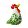 Decoración de Artesanía de Cristal para Escritorio Sala de Estar Zodiaco Pollo Colorido Decoración de Animales Lugar Turístico Pequeño Regalo