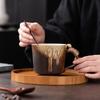 Caneca de Café Vintage Criativa Rústica de Cerâmica Feita à Mão Estilo Wabi-Sabi Caneca de Cerâmica de Alto Valor Acessório Transfronteiriço para Chá da Tarde