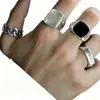 Anel Masculino Retrô Hip-Hop Sapo Cobra Crânio Cool Punk Gótico Aranha Anel Combinação para Homens