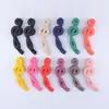 Venta al por mayor de fábrica de diademas con lazo de color coreano, horquillas para el cabello con forma de plátano grande y nota de color de goma, productos para el cabello