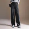 Pantalones Anchos de Pierna Estrecha para Mujer 2026 Nuevo Otoño/Invierno Casual Pantalones de Chándal Sueltos Adelgazantes Gruesos de Pierna Recta