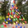 Decoraciones de Guirnaldas de Banderines Triangulares Pequeños para Festivales, Bodas, Banderines de Advertencia, Banderines Coloridos para Inauguraciones, Esenciales para Cualquier Ceremonia de Apertura