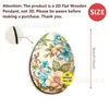 Huevos de Pascua de Madera Florales New Retro Transfronterizos Decoración para Fiestas y Jardín Suministros para Fiesta de Pascua