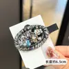 2026 Novo Estilo Presilha de Cabelo Estilo Chanel, Feita à Mão com Fio de Tricô, Pérolas e Strass, Presilha Lateral, Presilha Bico de Pato, Presilha para Franja Lateral para Mulheres