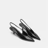 Comercio Electrónico Transfronterizo Moda Tallas Grandes Zapatos de Tacón Alto para Mujer 2026 Punta Fina Tacón de Aguja Sandalias con Correa Trasera Zapatos Franceses Simples para Mujer