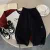 Pantalones de Chándal Nuevo Estilo Otoño Ropa Infantil Niños Niñas Estilo Coreano Pantalones Casuales Versátiles Pantalones Largos Versátiles Ropa de Abrigo Infantil Pantalones de Moda Versátiles
