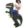 Disfraz inflable de dinosaurio personalizable traje de tiburón alienígena Halloween disfraz divertido para actuación decoración de fiesta