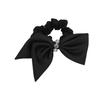 Elegante Moño con Anillo de Intestino Gordo de Diamantes, Anillo para el Cabello de Bola Versátil de Alta Gama Negro, Accesorio para el Cabello Ligero