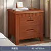 Mesita de noche de madera maciza estilo chino sin montaje necesario mesita de noche dormitorio hogar simple moderno con cerradura armario de almacenamiento para habitación de alquiler