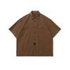 Beijie Roupas Masculinas Marca de Moda Americana 2025 Verão Novo Bambu Roupa de Trabalho Camisa de Manga Curta Camisa Masculina Larga de Meia Manga