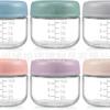 Amazon EE. UU. Recipientes Sellados para Salsas con Medida, Frascos para Aderezo de Ensalada, Frascos de Vidrio para Almacenamiento de Granos de Café, Biberones Dispensadores de Comida para Bebé