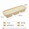 Cajas de Almuerzo Desechables Separables, Cajas de Almuerzo Biodegradables de Almidón de Maíz, Cajas Ecológicas para Llevar de Comida Rápida, Disponibles en Múltiples Tamaños, Tazones Redondos