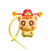 Chaveiro Squishy Criativo Desenho Animado Pônei Chapéu Deus da Riqueza Pingente de Bolsa para Casal Chaveiro de Carro Presente Venda por Atacado