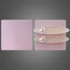 Tarjeta de clip para el pelo lateral dulce de ins, papel blanco medio, creativa, personalizada, color rosa y morado degradado, 6.4*6.5cm