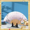 Suporte Exibidor de Leque Acrílico Dobrável Estilo Japonês Suporte para Leque de Mão Base de Exibição Cavalete Rack de Armazenamento de Leque