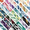 30 Piezas de Serie de Plumas Coloridas Retro Bloc de Notas Sencillo Material Creativo Literario Ins Papel de Lectura Marcador de Páginas DIY