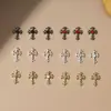 Accesorios para Uñas con Cruz de Encaje Retro Transfronterizos Decoraciones Oscuras para Uñas con Cruz de Metal y Pedrería Accesorios para Uñas