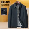 Jaqueta para o Pai, Roupa de Exterior Casual para Primavera e Outono, Novo Estilo Primavera e Outono para Meia-Idade e Idosos, Jaqueta Masculina de Caimento Solto