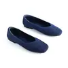 Zapatos para Mujer Estilo Nuevo Punta Cuadrada Zapatos Bajos Poco Profundos de Tacón Bajo Zapatos Planos Transpirables Tejido Fly Europeo y Americano Zapatos de Princesa sin Cordones