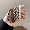 Gomas para el Cabello Color Café para Niñas, Cola de Caballo Alta Semi-Atada o Completamente Atada, Bandas Elásticas para el Cabello Melard, Anillos Elásticos de Alta Elasticidad para Niños Niñas