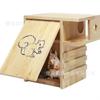 Nido para Ardillas de Madera Maciza Nuevo Transfronterizo Caja Nido Colgante Caja de Cría de Madera Maciza para Ardillas Nido Cálido para Exteriores Casa para Ardillas