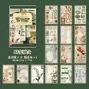 Serie Cápsula del Tiempo de Material Xinmo Diario Vintage Materiales para Manualidades Hojas Base de Decoración 15 Hojas en 4 Diseños para Elegir