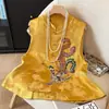 2026 Novo Estilo Novo Estilo Chinês Tendência Nacional Roupas Femininas Colete Sem Manga com Bordado Pesado Xale Retrô Colete de Luxo Leve Primavera Outono