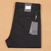 Pantalones casuales de negocios para hombre, serie z Jie Jia, primavera y verano, finos, de algodón Tencel elástico, lisos, sin planchado, antiarrugas, rectos