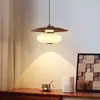 Lámpara de Bar de Restaurante Estilo Vintage en Estilo Natural, Retro Francés, Simple y Creativa, Sensación de Alta Gama, Lámpara Colgante Pequeña de Altura Ajustable para Dormitorio