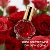 SUMAX exportación transfronteriza se especializa en botellas transparentes de 10 ml color rosa con spray de fragancia a rosa en empaque en inglés