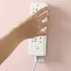 Soporte para Regleta para Enchufe de Router Montado en Pared, Enchufe de Router con Agujero Perforado Montado en Pared, Organizador de Gestión de Cables Montado en Pared
