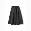 Saia Midi A-Line Elegante Estilo Princesa Outono e Inverno Silhueta Slim Lã Floral Botão Bainha Larga