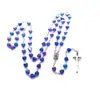 Collar con Colgante de Cuentas de Amor Multicolor Moda Diseño Sencillo de Nicho Cadena para Clavícula de Celebridad de Internet Joyería Cadena de Lana para Mujer