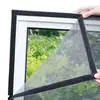 Tela de janela de malha com diamantes sintéticos de fábrica, tela de janela com instalação de velcro fino, tela de janela anti-mosquito, à prova de arranhões de gato, tela de janela inquebrável