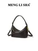 2026 Nueva Bolsa de Lonchera Portátil de Alta Gama de Gran Capacidad, Bolso Tejido Cruzado de Moda, Bolso de Hombro Único para Mujer, Estilo Nicho