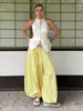 Calça Harem de Algodão Puro Transfronteiriça Moda de Rua Europeia e Americana Outono 2025 Casual Preguiçosa Wide-Leg Longa Calça Harem Solta para Mulheres