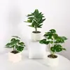 Plantas Verdes Simuladas en Maceta para Oficina, Decoraciones de Mesa de Interior para Sala de Estar de Alta Gama, Plantas Artificiales, Flores Falsas, Accesorios para Fotografía