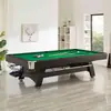 Mesa de Billar de Madera Maciza para el Hogar Retorno Automático de Bolas Bola Ocho Negra Americana Mesa de Tenis de Mesa Interior Mesa Multifuncional Tres en Uno de Mármol