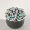 Cloisonne Cloisonne série próspera contas redondas polidas pulseira DIY contas soltas contas de esmalte acessórios de joias com contas