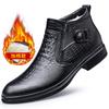 Outono Novos Sapatos Masculinos de Cano Alto Business Zíper Couro Padrão Crocodilo Slip-On Botas Quentes Tamanhos 37-46 Atacado